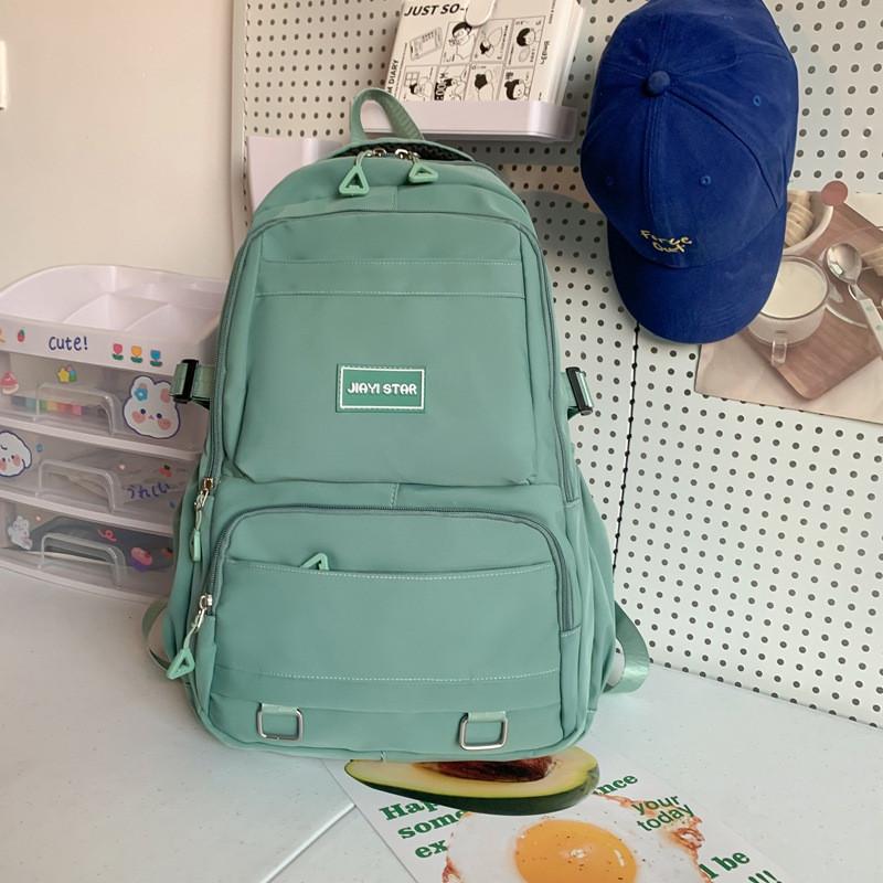 

Stylish Nylon Backpack For Casual Travel And School Use Ideal For Students And Adults зелений