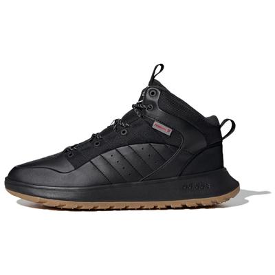 FUSION STORM Slip Resistant Thermal Mid Top Vintage Basketball Shoes Unisex Black Sneakers JP7714