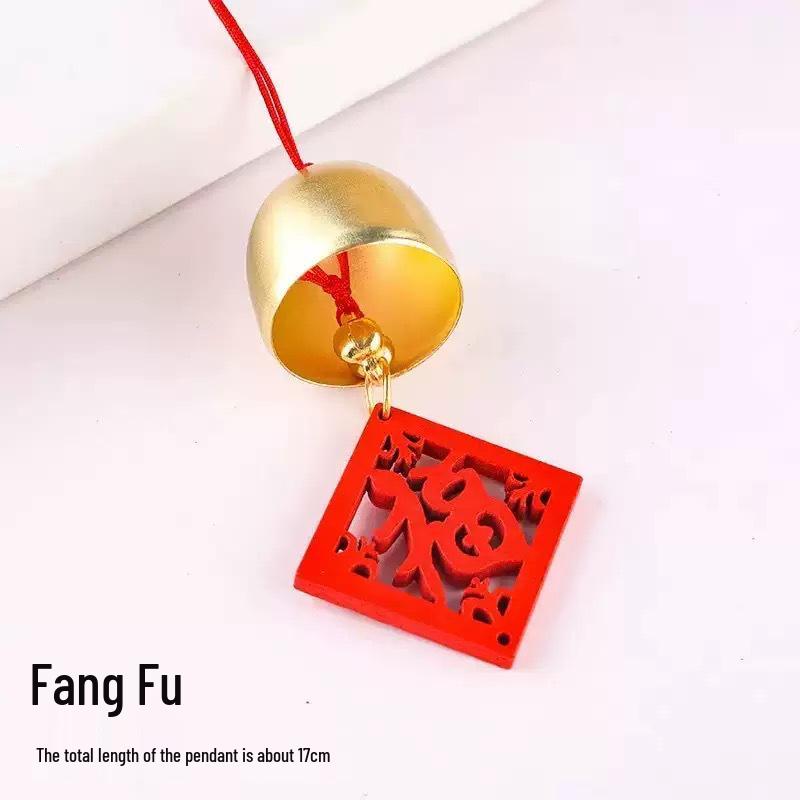 Handgefertigter Kupferglocken-Windspiel-Anhänger für DIY-Weihnachtsdekorationen & Festival-Anhänger
