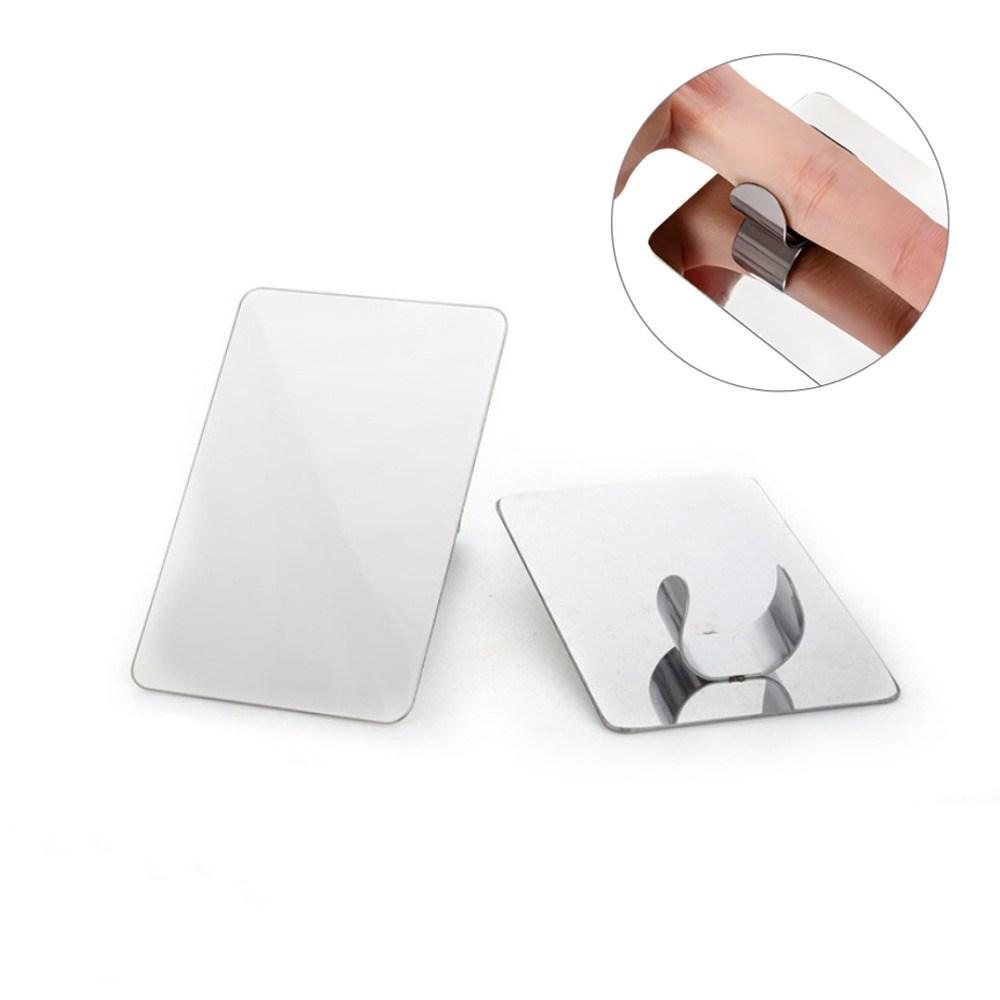 Paleta mini paleta paleta vazia de sombra base de maquiagem em forma de anel de dedo, 1 peça