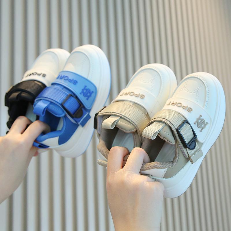 Children Casual Sneakers Spring Autumn Boys Girls Skate Shoes Soft Sole Comfort White