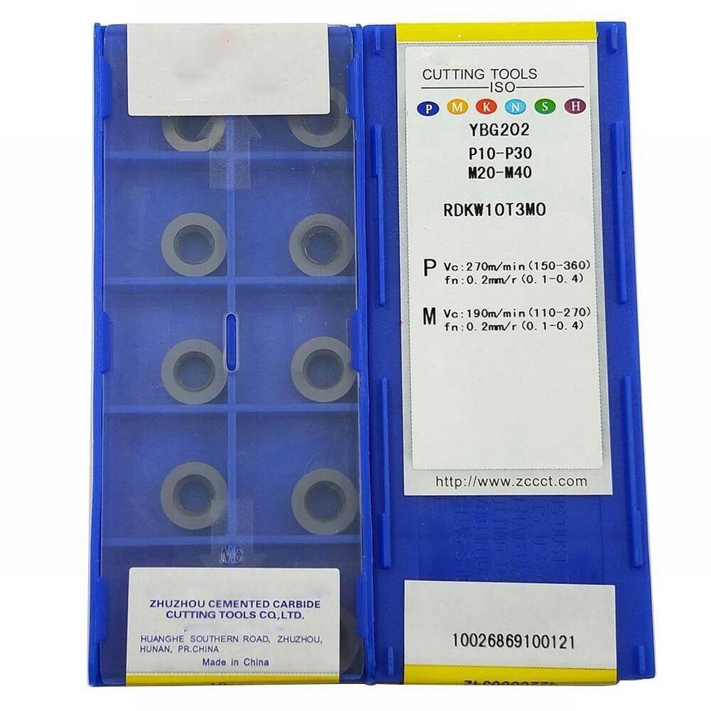 10pcs R5/ RDKW 10T3 MO YBG202 Milling Inserts Round Carbide Turning Inserts