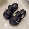 Fashion 7.5CM Casual Wedge Slippers Women New Summer Non Slip Platform Sandals Woman Open Toe Comfortable Female Chunky Beach Slippers