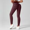 Fitness Leggings With Pocket Sports Yoga Pants Scrunch Buttons Peach Hips Workflow High Waist Running Gym Tights Women