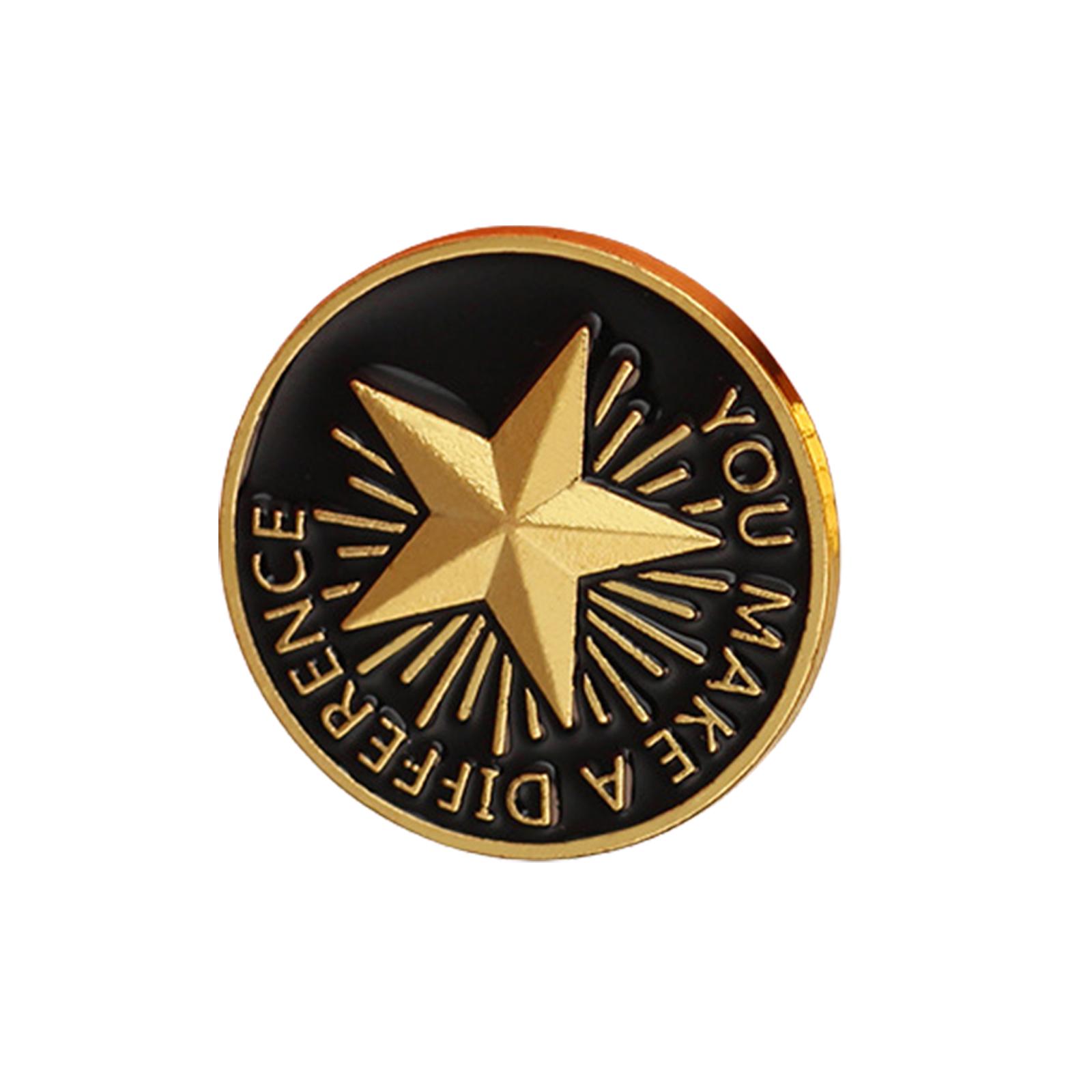 

Модный значок на лацкан из цинкового сплава в виде звезды с эмалью и дизайном под капающее масло, контрастный аксессуар для вечеринок и костюмов