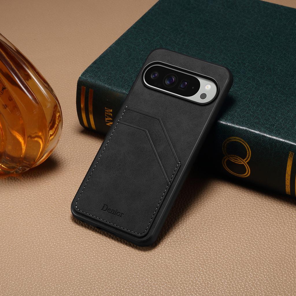 EUCAGR For Google Pixel 10 10 Pro XL Pixel10Pro Luxury Retro Wallet Phone Case Card Holder PU Leather Back Cover