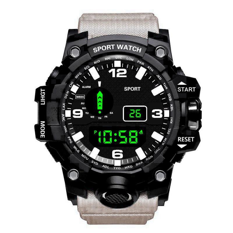 Multifunctional Waterproof Electronic Watch for Students and Men's Outdoor Sports
