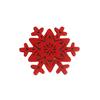 4PCS Christmas Snowflake Shaped Cup Mat Anti-Skid Table Placemat Coaster Xmas Holiday Decor