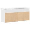Shoe Bench White 102 x 30.5 x 45 cm Particleboard