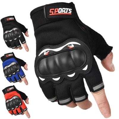 Motorcycle Gloves Half Finger Tactical Knuckles Protective Motocross Gloves Durable Riding Working Cycling Gloves