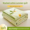 Mling Washed Cotton All-Season Cooling Quilt