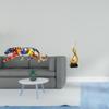 Flame Sculpture Modern Art Figurine Animal Craft Ornament for Bookshelf Cabinet Living Room Home