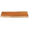 Tabletop 110x60x2.5cm Rectangular Solid Acacia Wood Live Edge