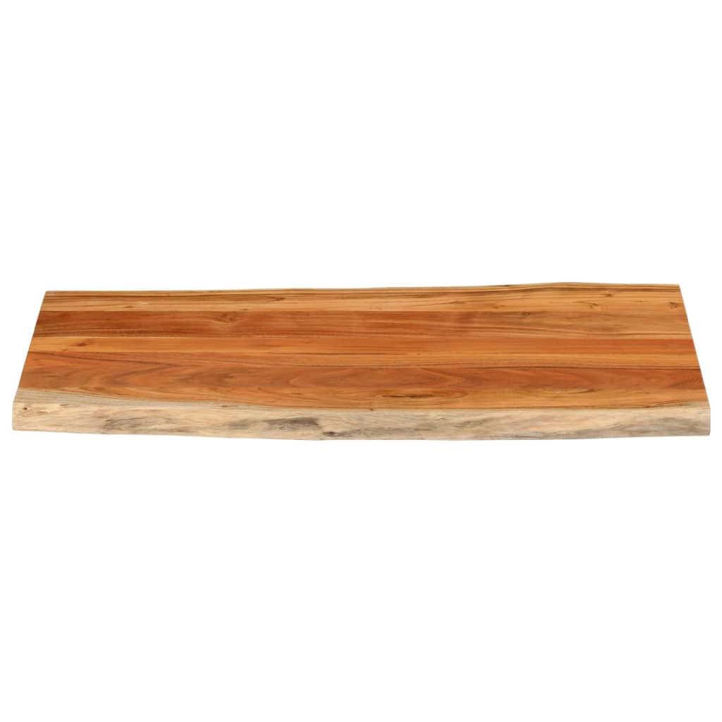 Tabletop 110x60x2.5cm Rectangular Solid Acacia Wood Live Edge