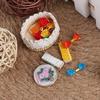 1:12 Dollhouse Mini Embroidery Tools Set Simulation Sewing Scissors Thread Model