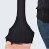Autumn Half Turtleneck Lace Slim Fit Patchwork Stretch Long Sleeve Hot Rhinestone Pullover Tops Bottoming Shirt Women's Clothing
