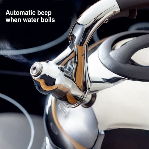 Whistling Tea Kettle, 304 Stainless Steel Whistling Teapot, Fast Heating & Large Capacity Water Kettle with Ergonomic Handle for Home, Kitchen, and Of