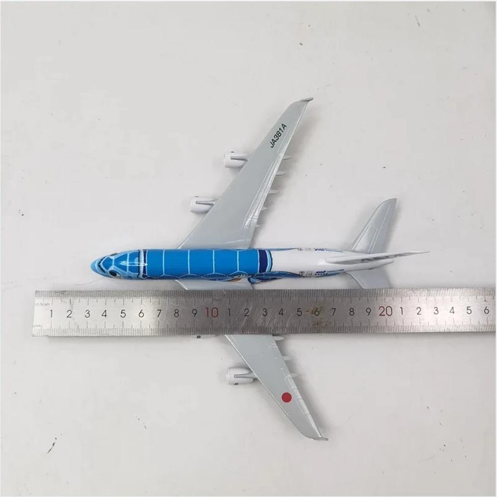 1/400 20cm Air Japan ANA Airlines Airplane Model Toy Green Cartoon Sea Turtle Airbus 380 A380 Airways Metal Alloy Diecast Airplane