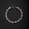 High-Quality Stainless Steel Starry Twisted Bracelet & Necklace - Trendy Men's Luxury Chain