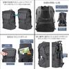 HAKUBA Camera Bag Plus Shell City Roll Top Backpack 26 G05 AZ Black Camera Backpack with Rear Access, Side Access, 2 Compartments, Extendable Function