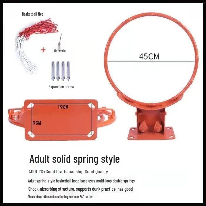 Coș de baschet de exterior montat pe perete W2V pentru adulți și copii - Utilizare în interior/exterior cu coș suplimentar