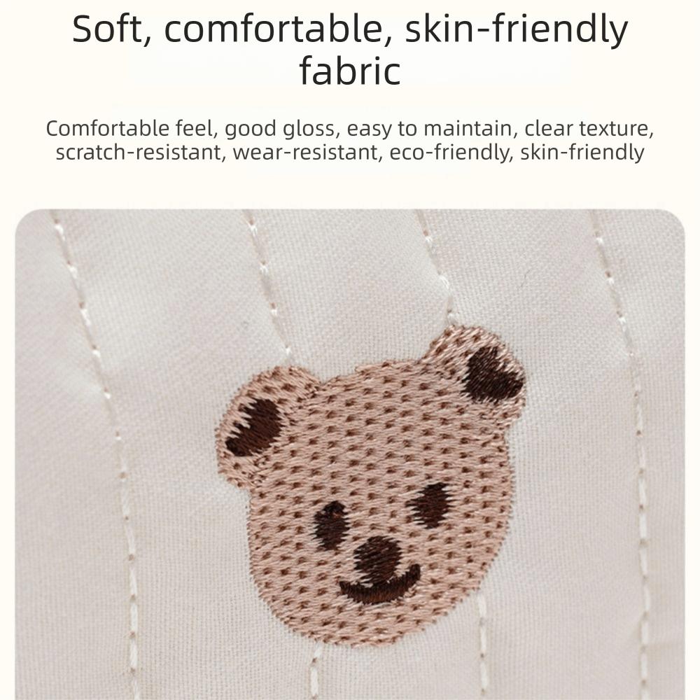 Embroidery Baby Diaper Organizer Korean Style Quilted Embroidered Shoulder Bag Mummy Bag  Outdoor