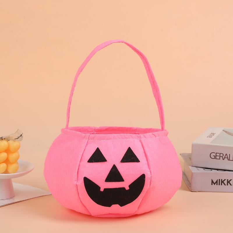 Gifts Pouch Halloween Candy Bag Trick Or Treat Handbag Trick-Or-Treat Candy Basket Lightweight Ghost Pumpkin Candy Bucket Gift