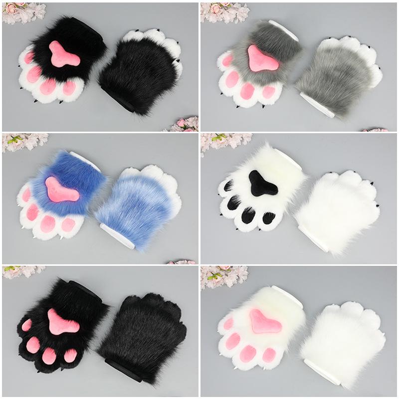 New Plush Animal Claws Nails Gloves Anime Cos Costumes Accessories for Halloween Girls Prom Cosplay Props Anime Accessories