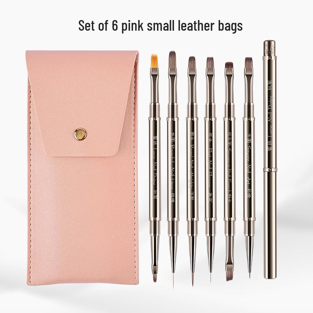 Metalowy długopis wielofunkcyjny do zdobienia paznokci, dwustronny: Liner, Malowanie, Modelowanie żelem, Rozprowadzanie, Przedłużanie