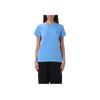Polo Short Sleeve Logo Embroidered Crew Neck T-Shirt Women T-Shirts Blue 211898698-022
