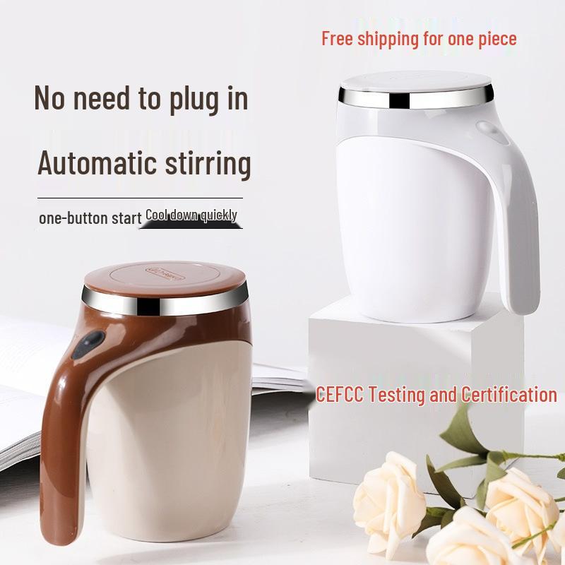 Stainless Steel 304 Automatic Magnetic Stirring Coffee Mug
