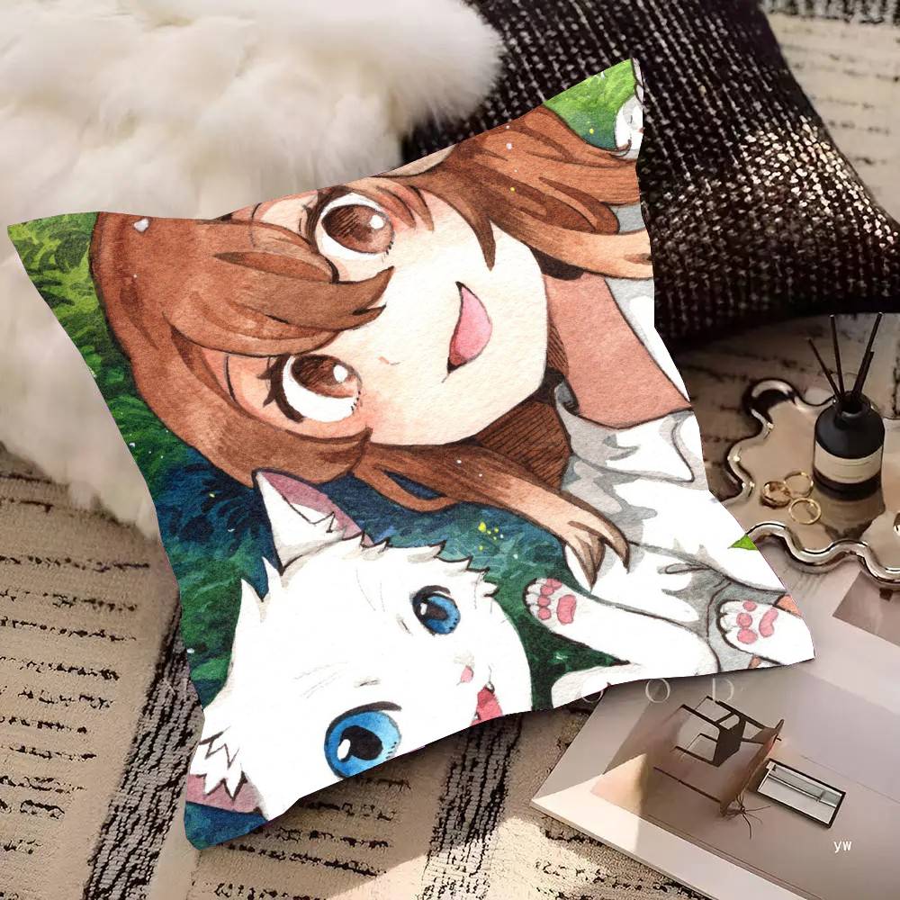 Anime Movie A W-Whisker Away Pillow Case Fashion Square Pillowcase Bedroom Sofa Room Ins Decoration Leisure