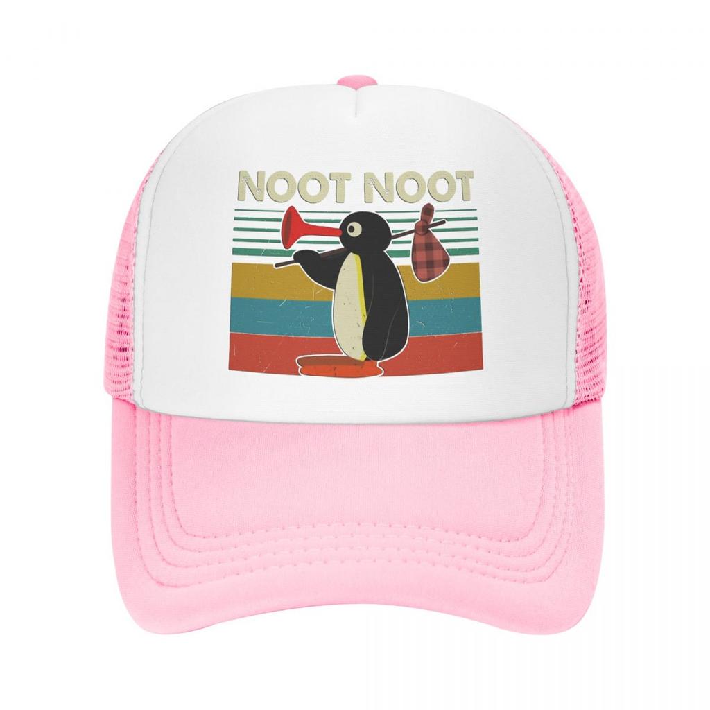 Noot Trucker Hats Pingu Pinga Penguin TV Mesh Net Baseball Cap für Unisex Frauen Kpop Snapback Caps Streetwear