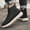 Fashion Fashion Autumn Winter New Fleece Warm High Top Leather Boots Outdoor Flat Bottomed Comfort Men Casual Boot Quality Chelsea Boots