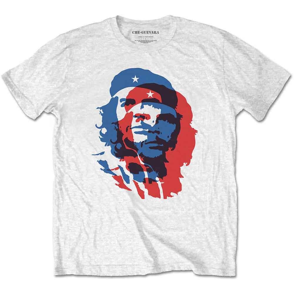 Che Guevara Blue and Red T-Shirt White New XXXXL