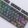 115 Key Full Set Clear PC Keycaps With Coating Dye-sublimation Keycap Enhances Durability And Light Diffusions