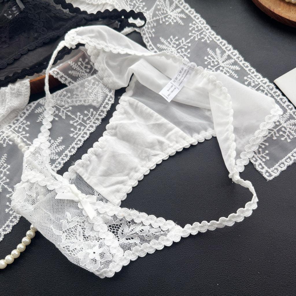 Ladies Spring Summer Sexy Mesh Lace Lace High Split Panties
