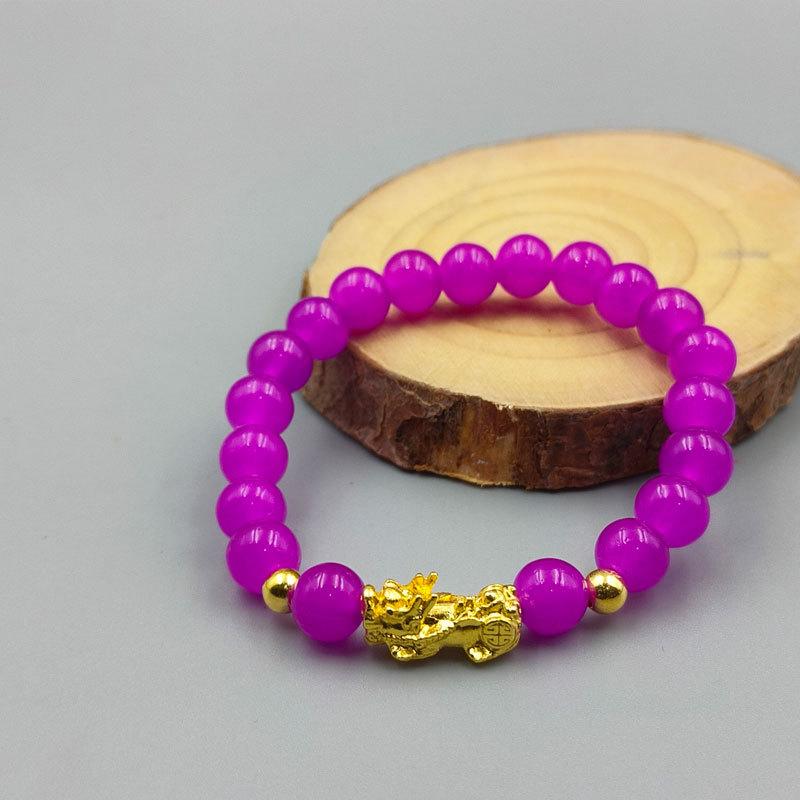 Pixiu Vietnam Gifts Hot Products Shajin Jewelry 3D Bracelet Hard Gold Crystal Tourist Attractions Best Friends  Jewelry