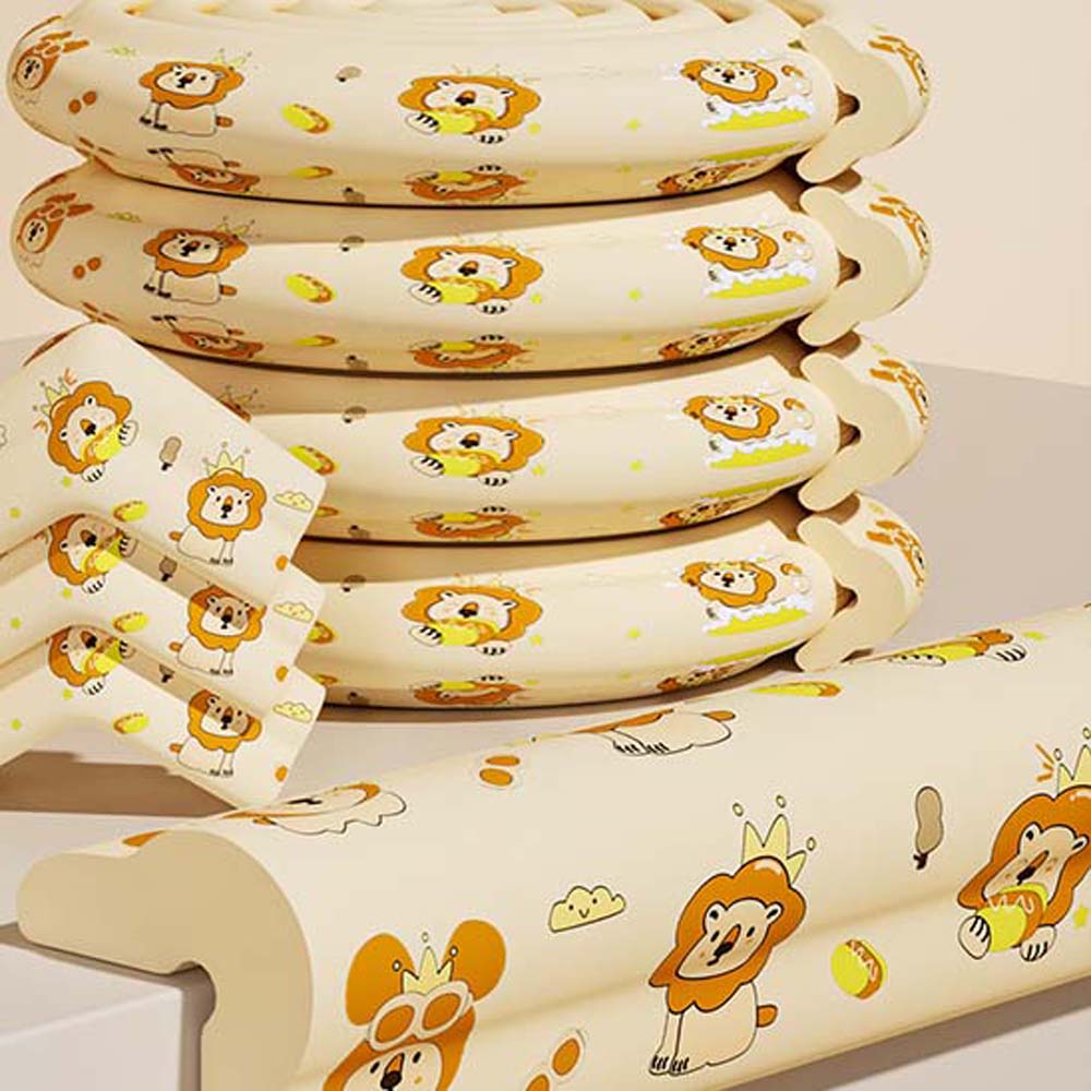 Cartoon Baby Anti-collision Strip Double-sided Tape Table Corner Protective Cover  Walls