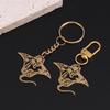 Cute Manta Ray Sea Devil Fish Pendant Necklace Keychain For Women Men Stainless Steel Jewelry Gift