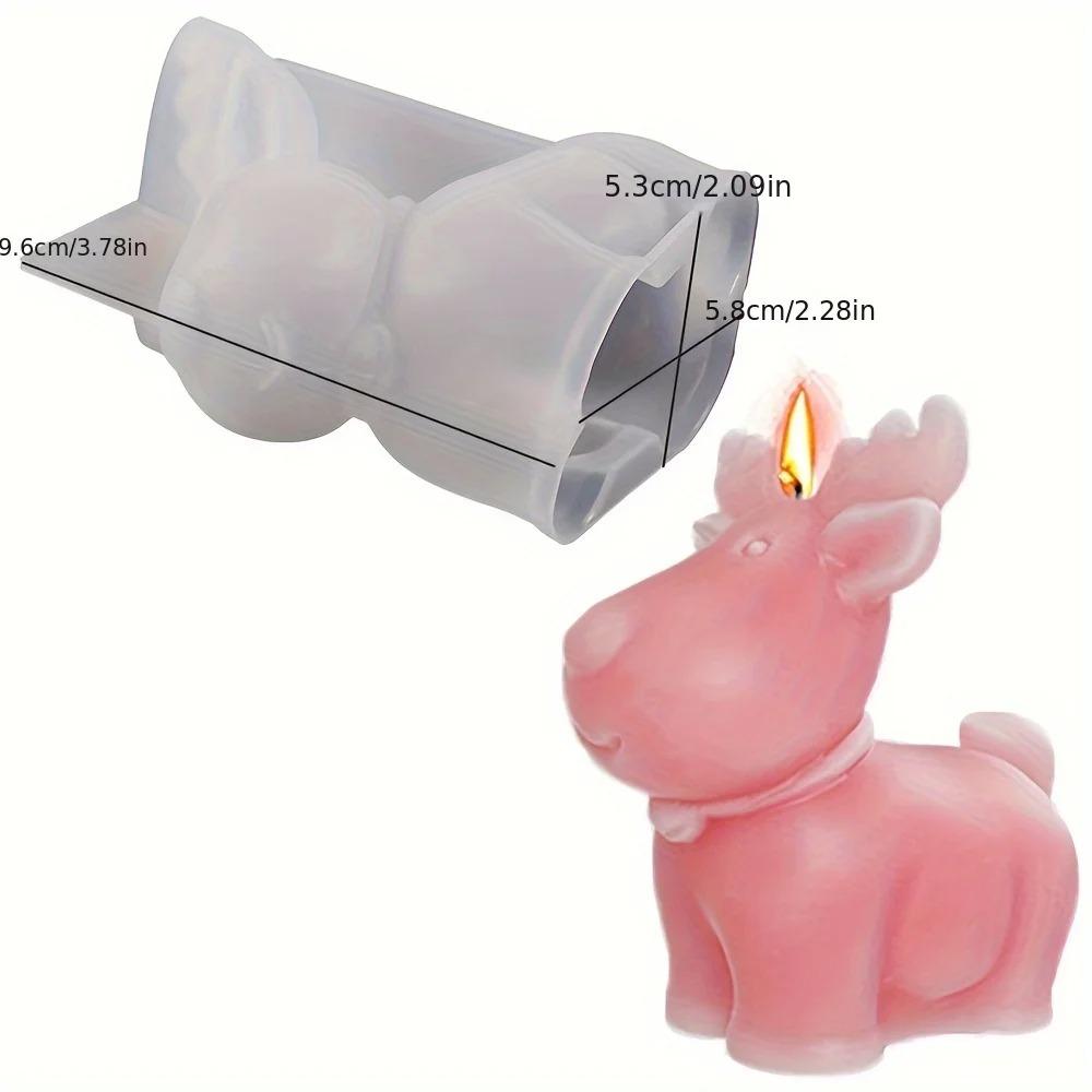 

DIY Санта-Клаус силиконовая форма лось олень гипсовая мыльная смола форма гном инструмент для изготовления свечей украшение для вечеринки рождественские подарки D