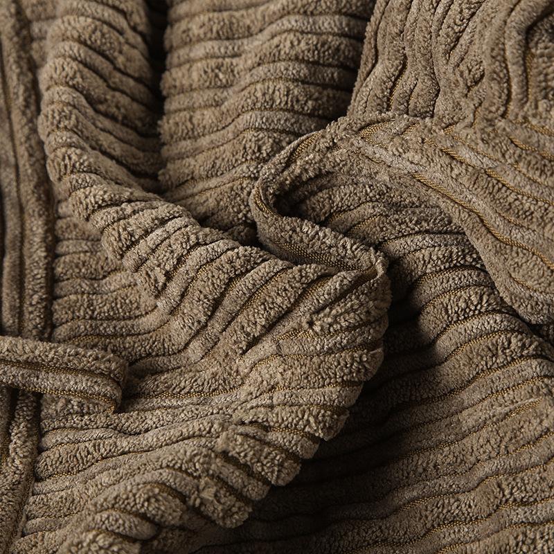 Dámské manšestrové šortky s proužky, s kožešinovým prošíváním v kolizních barvách, univerzální, s nízkým pasem, slim fit, pro pikantní dívku