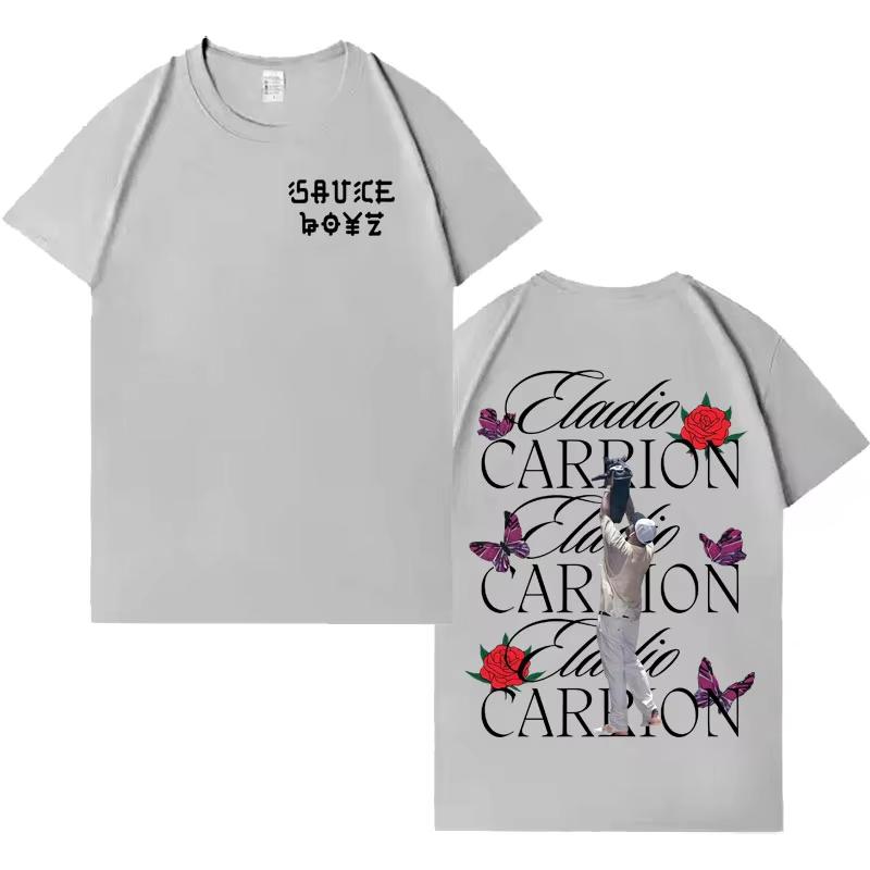 Rapper Eladio Carrion Album Tour Teenagers Tee Men Women Summer Graphic Casual Gothic Humor High Quality Tshrits Fans Gift