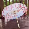70cm Silk Fabric Tassel Umbrella Chinese Style Ancient Dance Umbrella  Hanfu Photography Prop