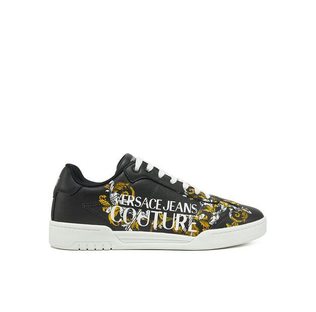 Мужские кроссовки Versace Jeans Couture 78ya3sd1 чёрные