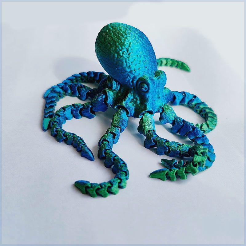 3D Printing Octopus Ornament Fish Tank Landscape Jewelry Internet Celebrity Toy Octopus Model Simulation Creative Handmade Gift
