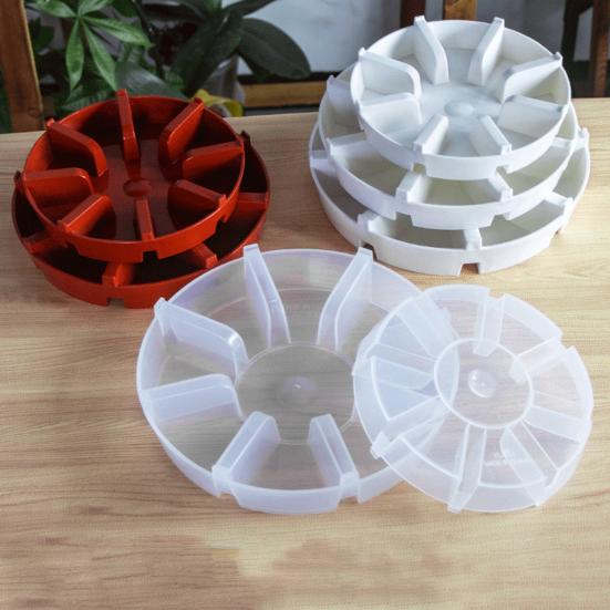 Prato Elevado com Borda para Vaso 5 Polegadas 6 Polegadas 7 Polegadas Vaso Redondo Coletor de Água Bandeja de Gotejamento Resistente para Uso Interno Externo