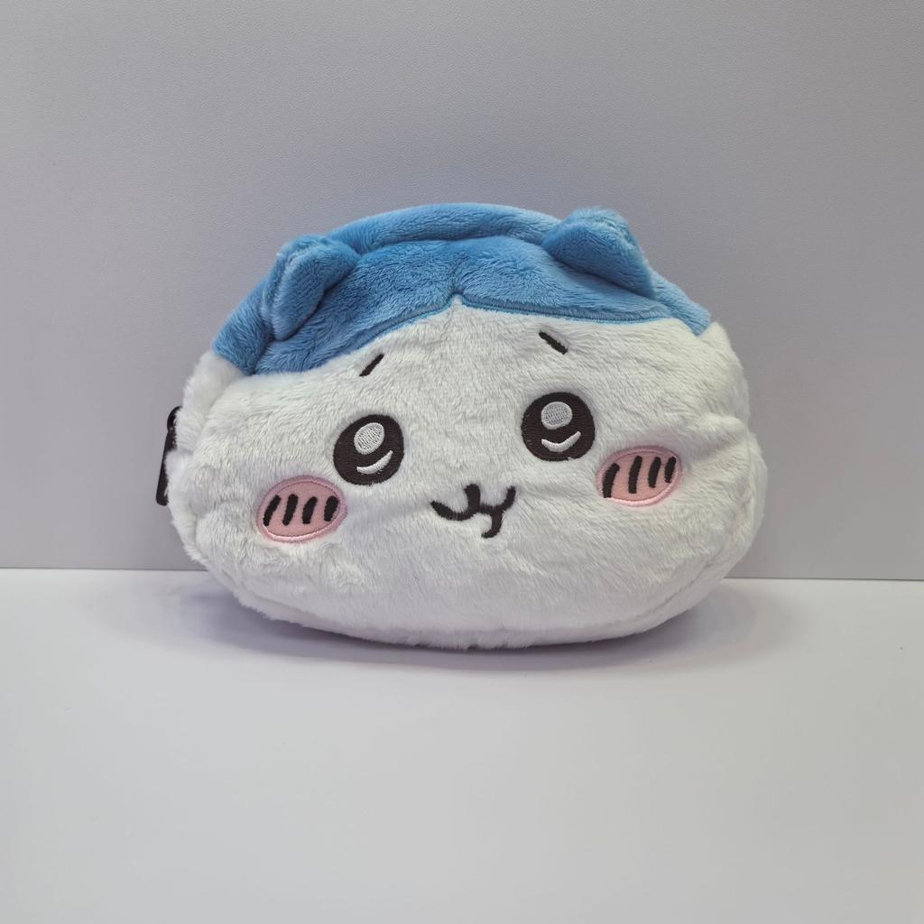 Cartoon Chiikawa Hachijii Momonga Super Weiche Beidseitige Plüsch Stifteetui Niedlich Große Kapazität Kosmetik Aufbewahrungstasche Niedliches Mädchen Geschenk