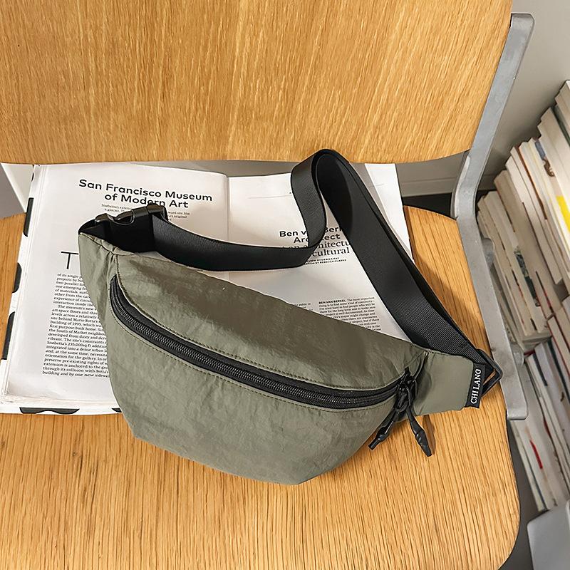 Trendy Brand Breast Bag Men'S Personalized Messenger Bag Women'S Versatile Street Leisure Fanny Pack Sports Cycling Shoulder Bag