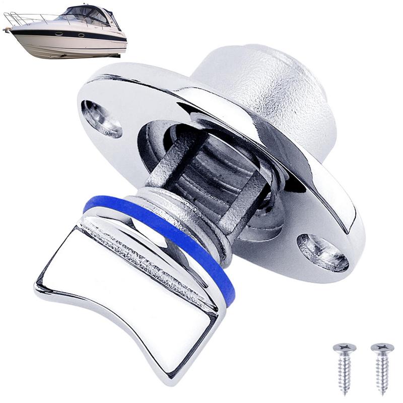 316 Edelstahl Marine Boots Ablaufstopfen Boote Ablaufstopfen Set Abgedichtet Rostfrei mit Kajak Ablaufstopfen Wasserdichter Dichtring